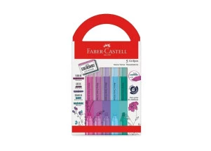 Marca Texto Faber Castell Grifpen Com Cheirinho Relaxa e Reequilibra 5 Cores