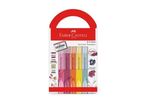 Marca Texto Faber Castell Grifpen Com Cheirinho Revigora e Energiza 5 Cores
