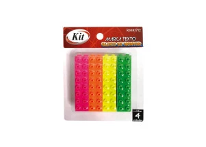 Marca Texto Lego 4 Cores KIT