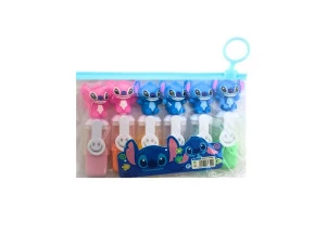 Marca Texto Mini Stitch Kawaii 6 Cores