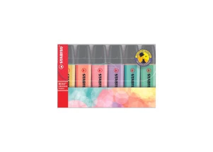 Marca Texto Stabilo Boss Tons Pastel Estojo C/6 Cores