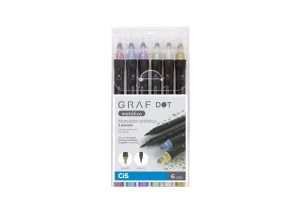 Marcador Artístico CiS Graf Dot 6 Cores