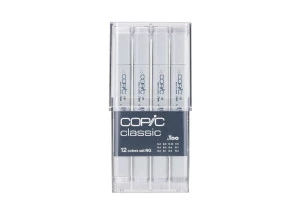 Marcador Copic Classic Neutral Gray 12 cores