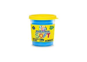Massinha de Modelar Soft Acrilex Azul 150g