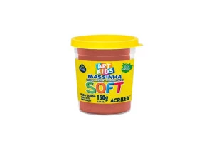 Massinha de Modelar Soft Acrilex Marrom Chocolate 150g