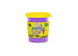 Massinha de Modelar Soft Acrilex Roxo 150g