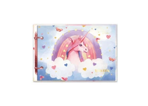Mini Fichário Porta Fichas Unicorn Cadersil Azul