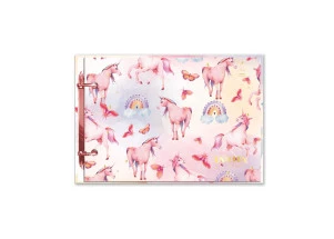 Mini Fichário Porta Fichas Unicorn Cadersil Butterfly