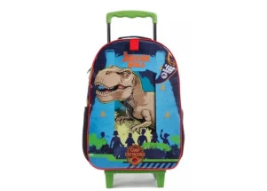 Mochila Escolar Infantil de Rodinhas Jurrasic World