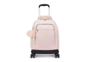 Mochila Kipling De Rodinhas New Zea Blush Metallic