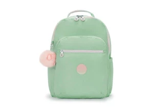 Mochila Kipling Seoul Soft Green Metallic 27L