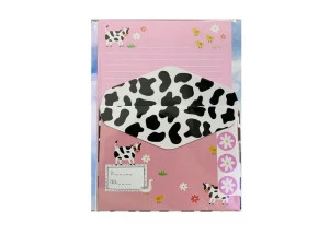 Papéis de Carta Kit com Envelopes Smell The Flowers Vaquinhas La Palomita