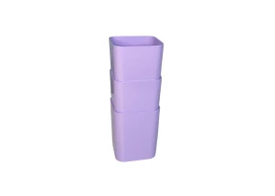 Porta Objetos Lilás Pastel Kit c/ 3 un