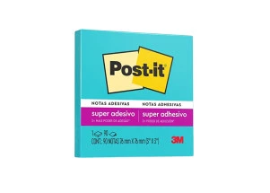 Post-it Colorido Adesivo Azul Electric 76x76mm 90F