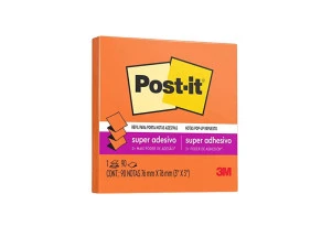 Post-it Colorido Adesivo Laranja 76x76 90F