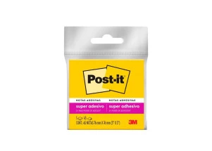 Post-it Notas Adesivas Amarelo Neon 3M 76x76mm 45 Folhas