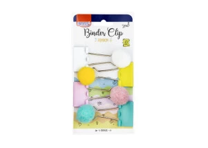 Prendedor de Papel Binder POMPOM 25mm 4 Un BRW