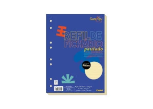 Refil Fichário Colegial Pautado Pólen 90g Credeal