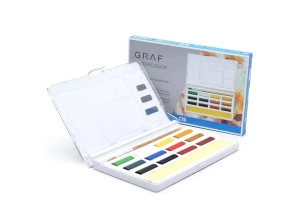 Tinta Aquarela Cis Graf Watercolor 12 Cores