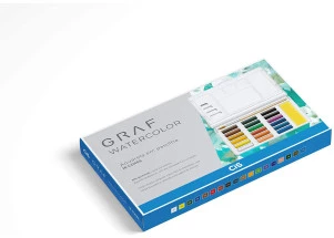 Tinta Aquarela Cis Graf Watercolor 18 Cores