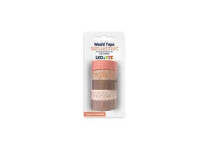 Washi Tape Geometric 15mmX5m 5unid - LeoArte