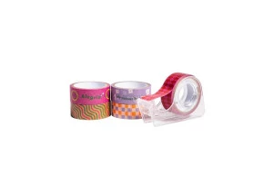 Washi Tape Positive Vibes Leo Arte 5un + 1 Suporte